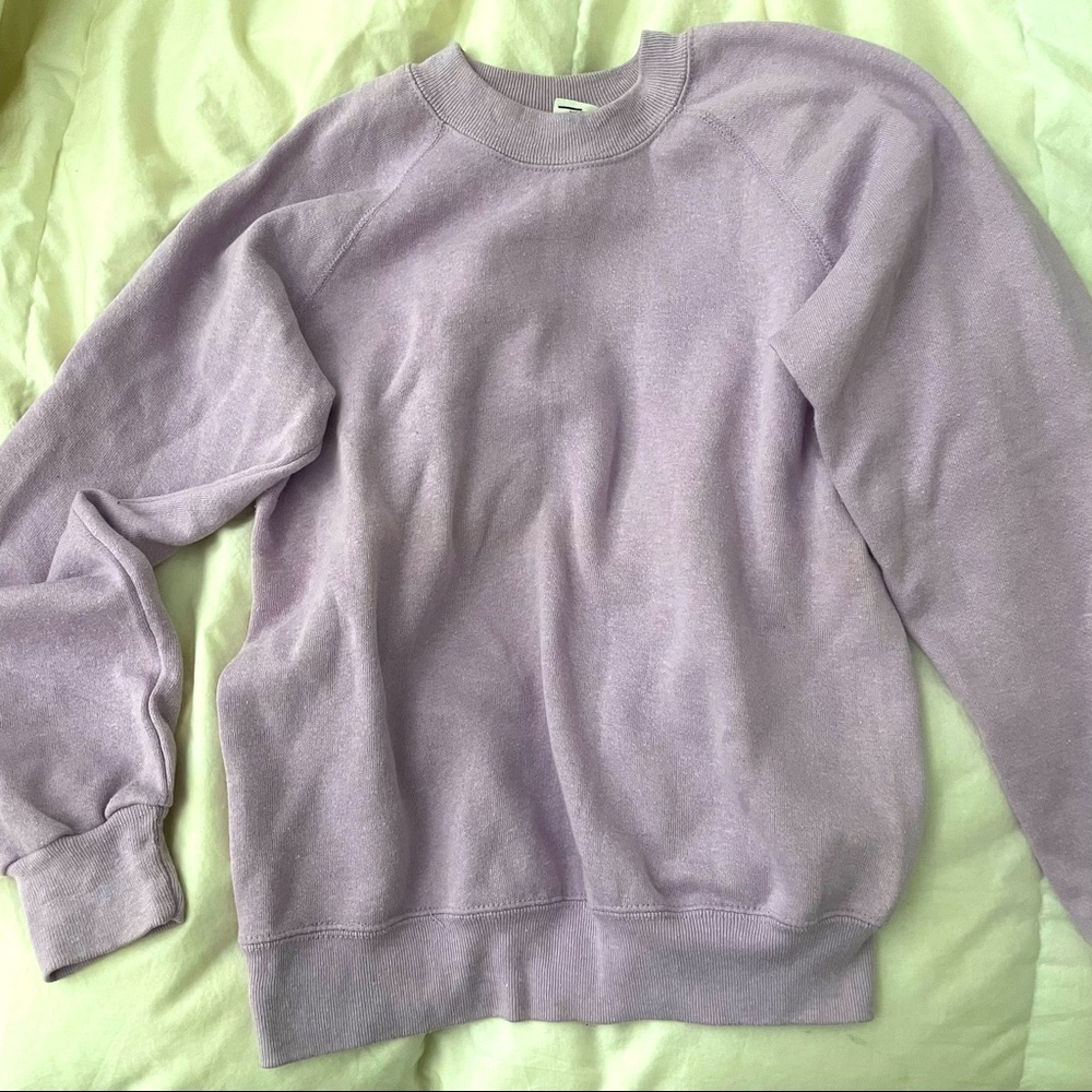 Vintage crewneck sweatshirt / color lavender